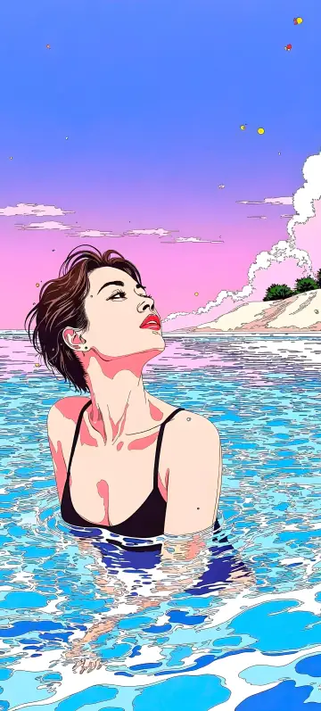 Hintergrundbild „Twilight Ocean Gaze“ · Stil Tinte & Salz