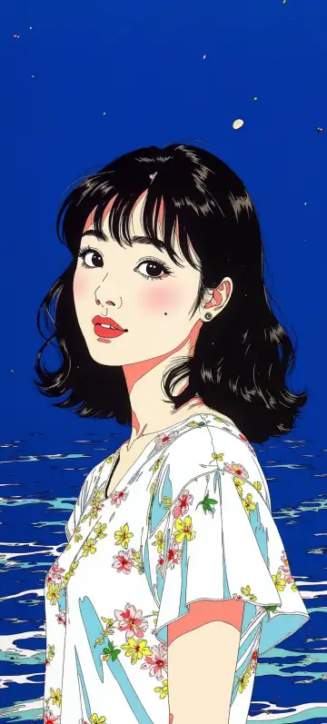 Hintergrundbild „Marine Breeze Portrait“ · Stil Tinte & Salz