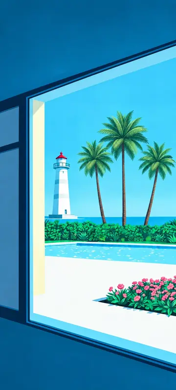 Fondo de pantalla «You're my Lighthouse» · estilo Pastel Postcard