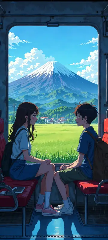Hintergrundbild „Where? Nevermind“ · Stil Anime-Tage