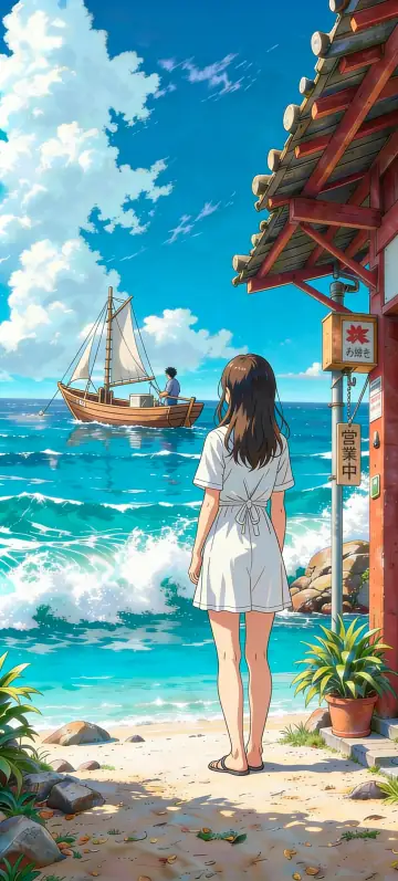 Hintergrundbild „I'll wait for you“ · Stil Anime-Tage