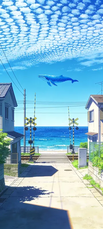 Fondo de pantalla «Sky Whale» · estilo Anime Days