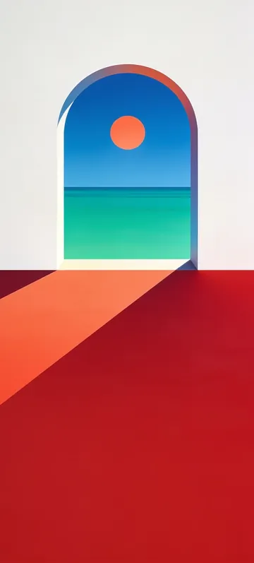Fondo de pantalla «Sea Window» · estilo Abstract