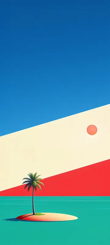 Fondo de pantalla «Palm Island» · estilo Abstract