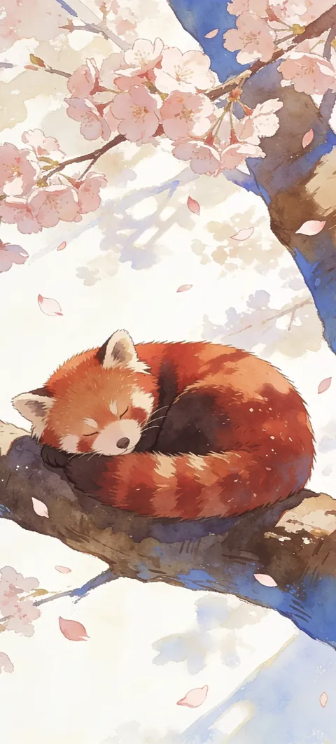 “Blossom Nap” wallpaper · Paper Lanterns style