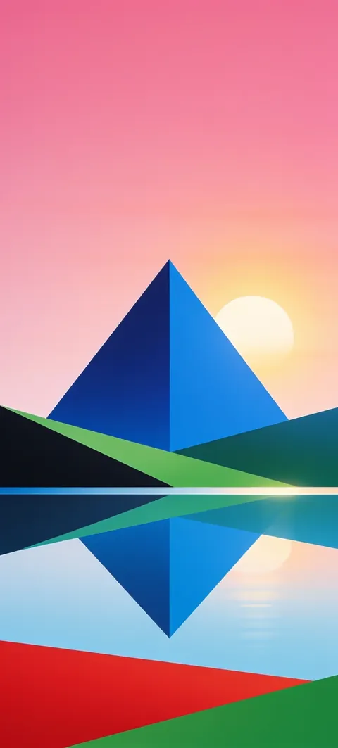 Fondo de pantalla «Blue Peak» · estilo Abstract