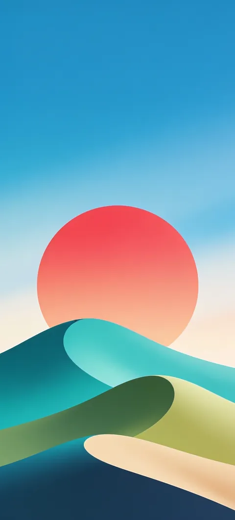Fondo de pantalla «Coral Sun» · estilo Abstract