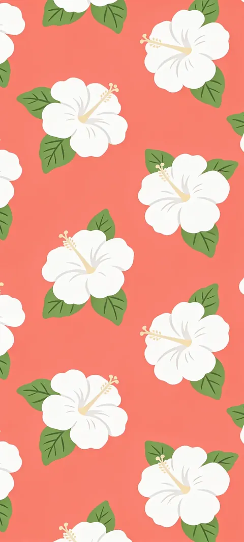 Fondo de pantalla «Hibiscus Print» · estilo Abstract