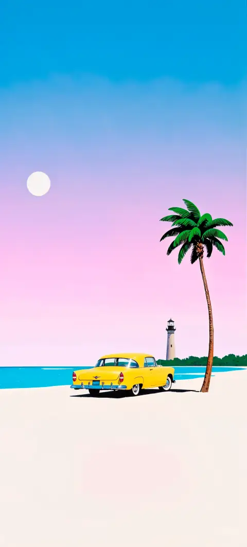 “Just a Sunday” wallpaper · Pastel Postcard style