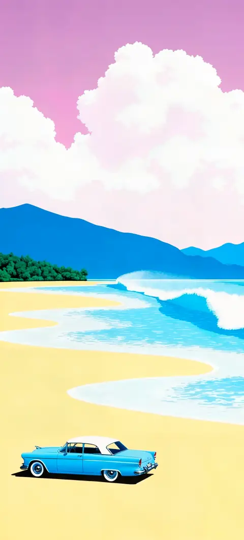 “Lost with you” wallpaper · Pastel Postcard style