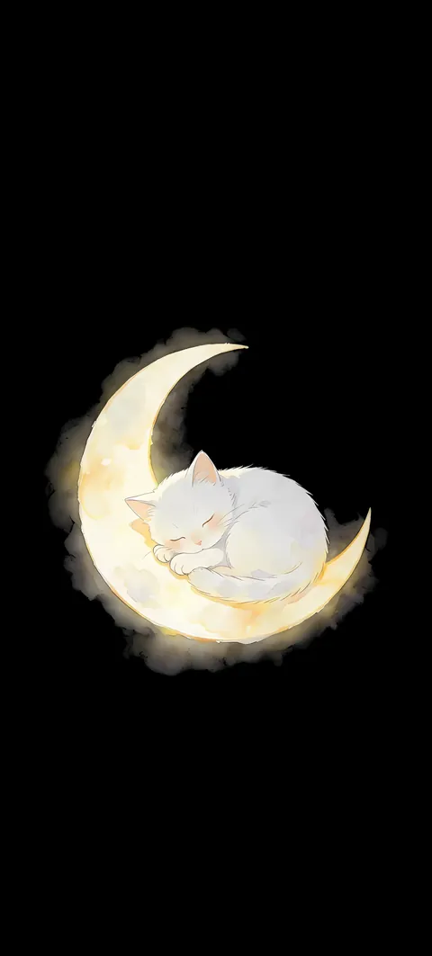 “Moon Nap” wallpaper · Paper Lanterns style