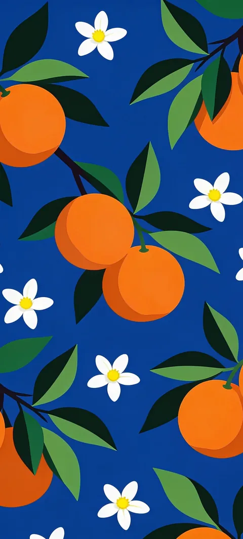 Fondo de pantalla «Orange Blossom» · estilo Abstract