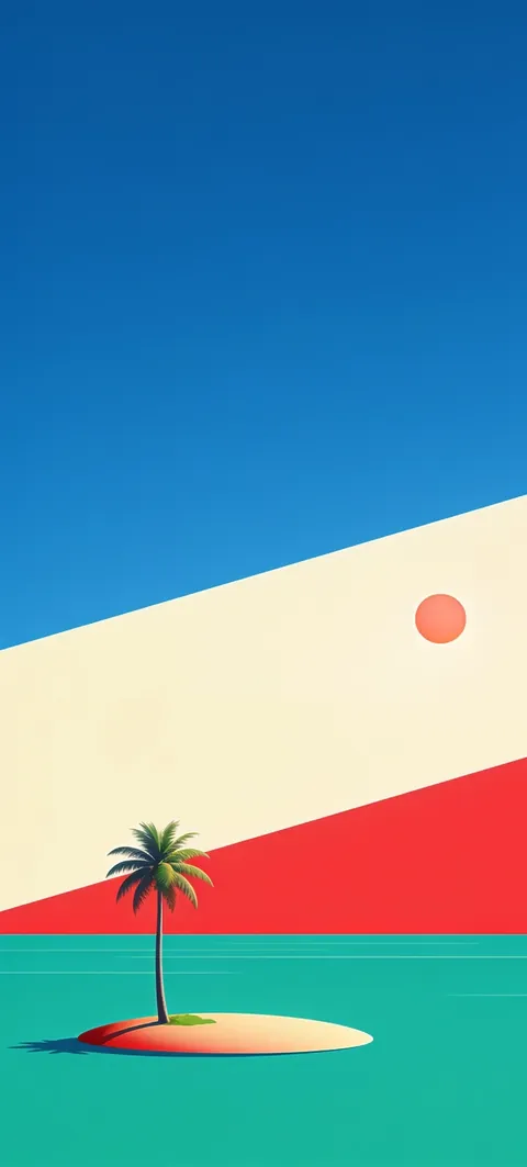 Fondo de pantalla «Palm Island» · estilo Abstract