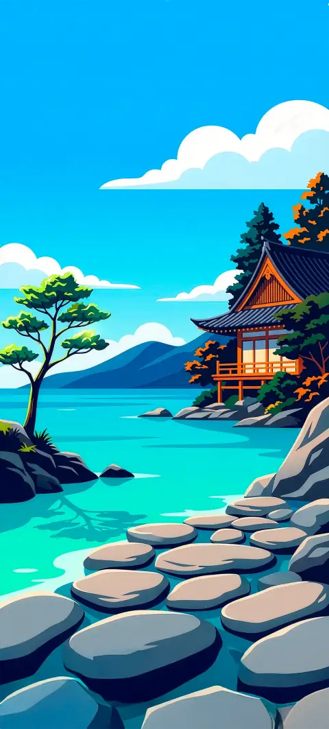 “Sayonara” wallpaper · Anime Days style