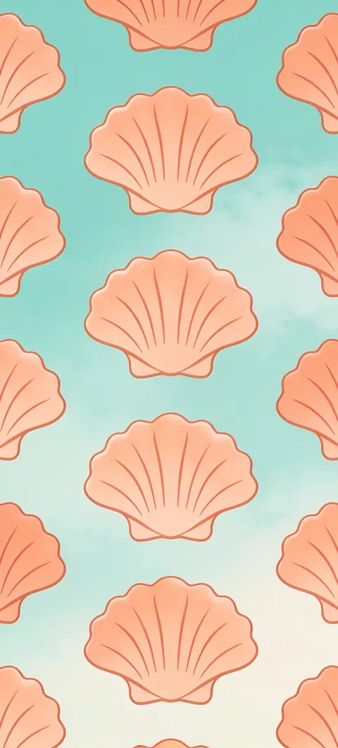 Fondo de pantalla «Scallop Print» · estilo Abstract