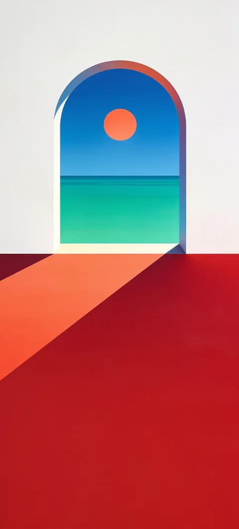 Fondo de pantalla «Sea Window» · estilo Abstract