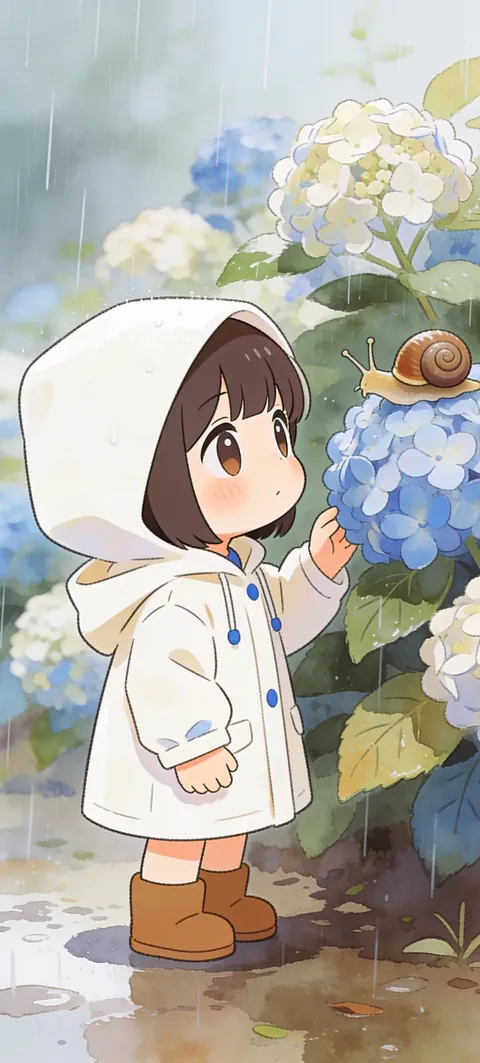“Snail Spotting” wallpaper · Paper Lanterns style