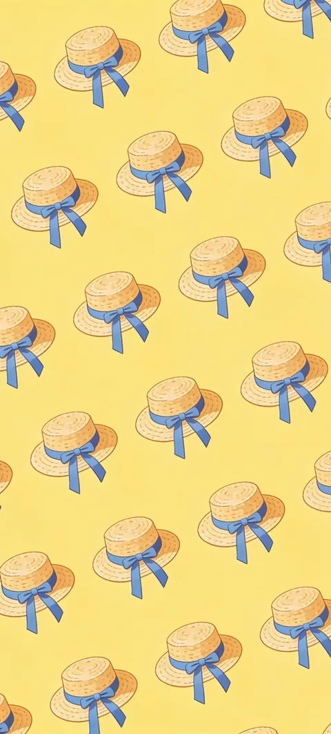 Fondo de pantalla «Straw Hat Print» · estilo Abstract