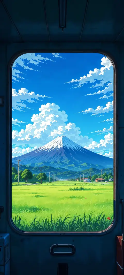 “Train to nowhere” wallpaper · Anime Days style