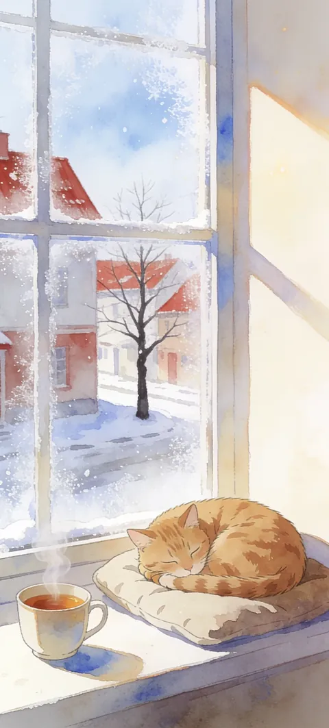 “Warm side of the glass” wallpaper · Paper Lanterns style