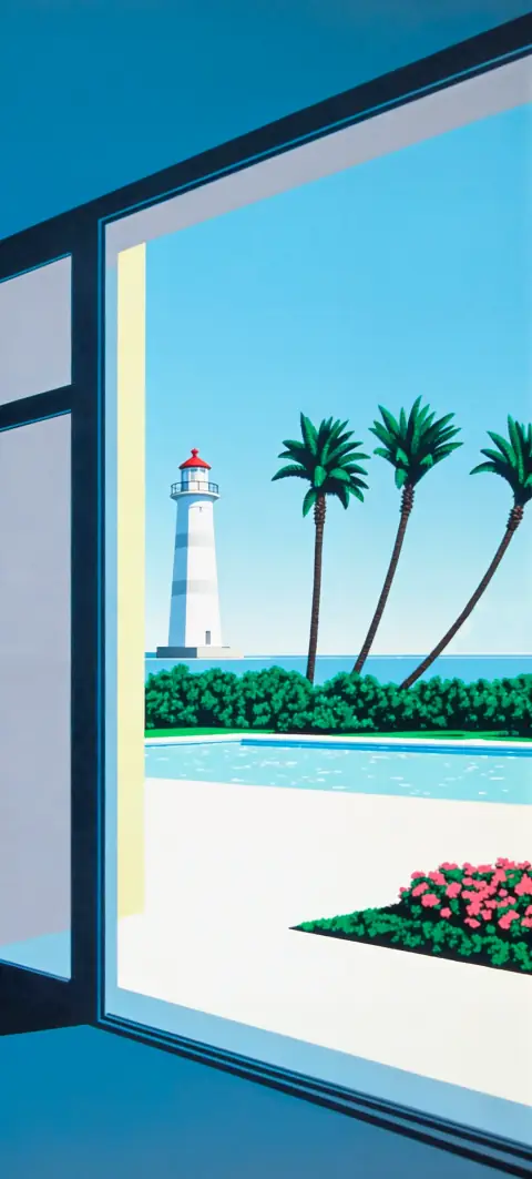 “You're my Lighthouse” wallpaper · Pastel Postcard style